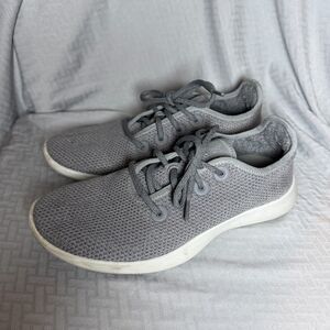 Allbirds Gray Wool Warm Running Shoes Sneakers Trail Runners Women's Size 9